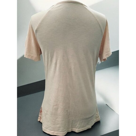 Cabelas Womens Small Lightweight Bohemian Beige Pink Mandala Short Sleeve Tee - Picture 8 of 10